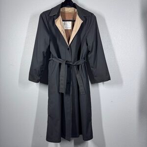 VTG Rare 2-Color London Fog Trench Coat –Removable Faux Fur Lining & Hood